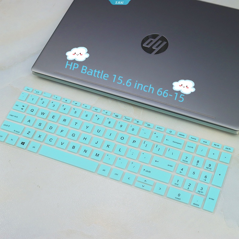 Cover Keyboard TPU Tahan Air Dan Debu Untuk PC Model HP Battle 15.6 Inch 66-15 High Quality Pelindung Laptop Kulit Film Tahan Debu [ZK]