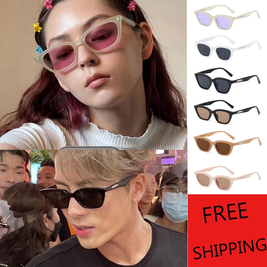 [COD] Kacamata Fashion Korea Wanita Pria Vintage Cat Eye Frame Sun Shade Original Hitam Eyeglasses UV400