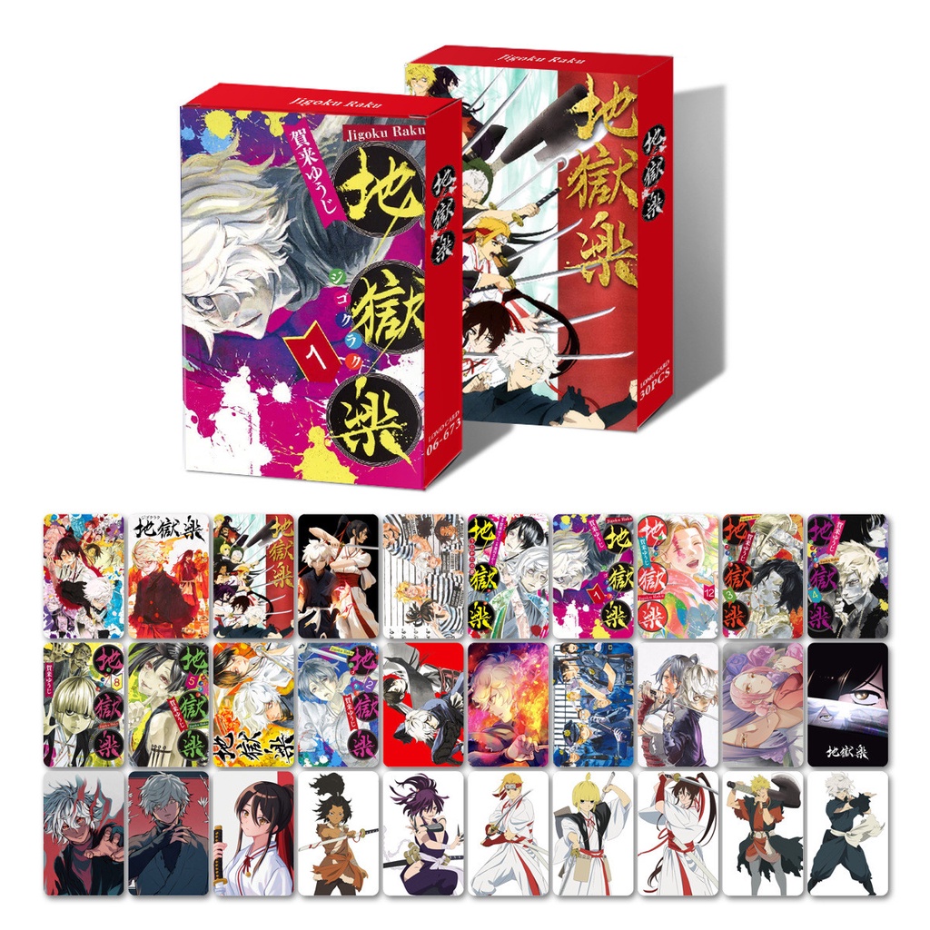 30pcs/box OSHI NO KO Jigoku Raku Photocards Kartu Lomo Kartun Postcards