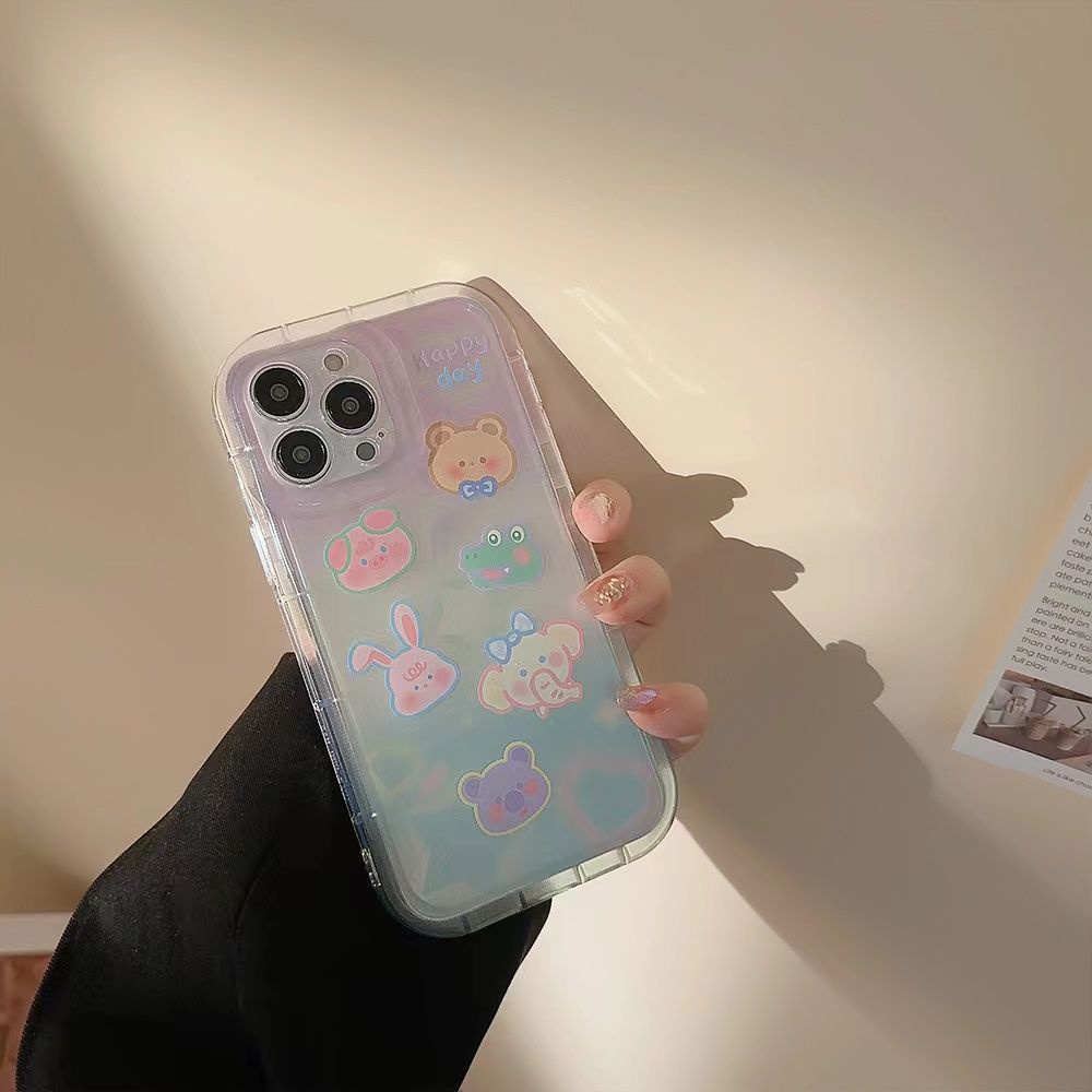 Cocok Untuk Iphone14 Pro Max iPhone Phone Case Airbag Protection Phone Case Kamera Tahan Guncangan Kompatibel Dengan Iphone13 13prm iPhone 11 7Plus 8Plus Xr XS 12 Pro Max 12mini 13mini Phone Case