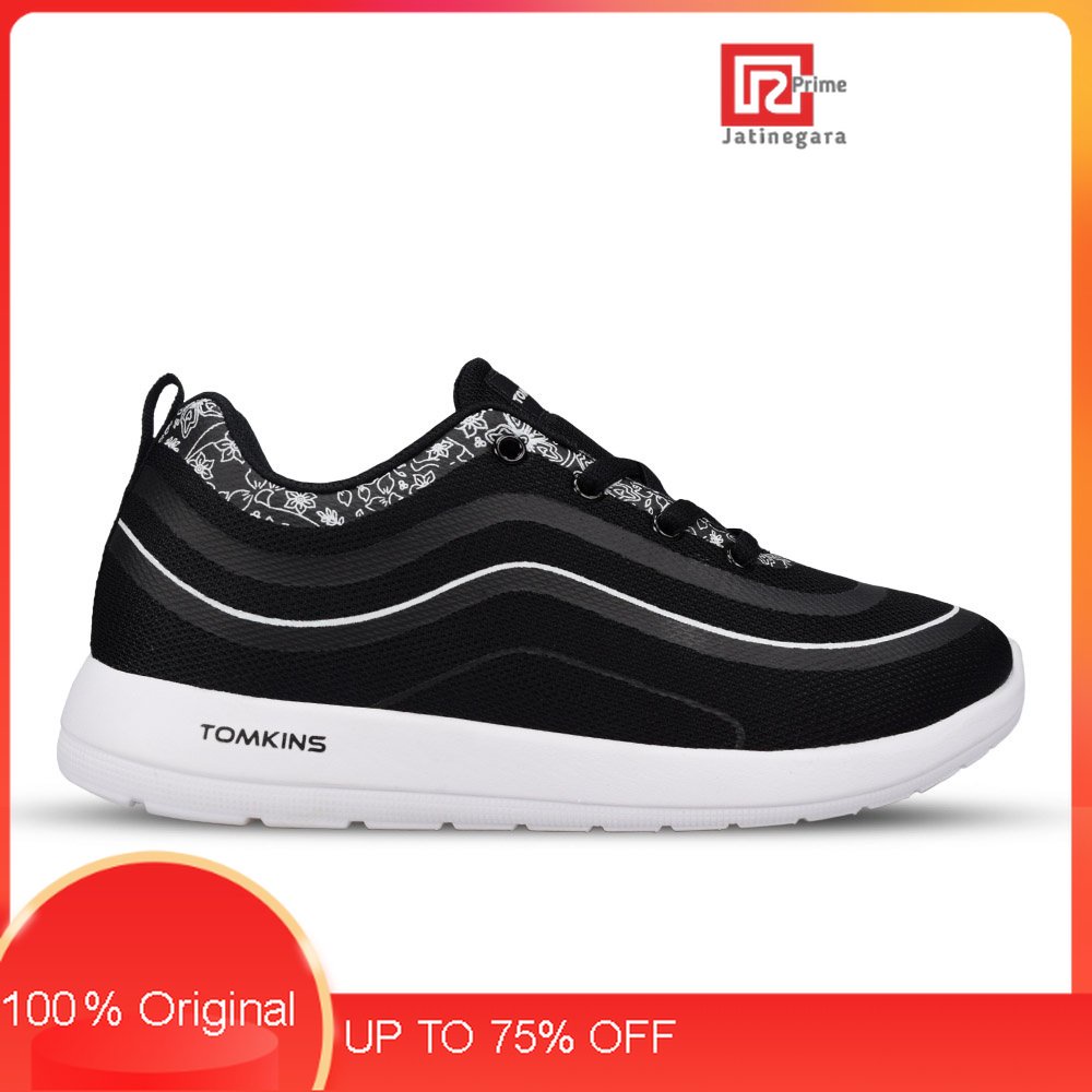 TOMKINS Sepatu Wanita Licorice - Black WhiteRAMAYANA JAKTIM