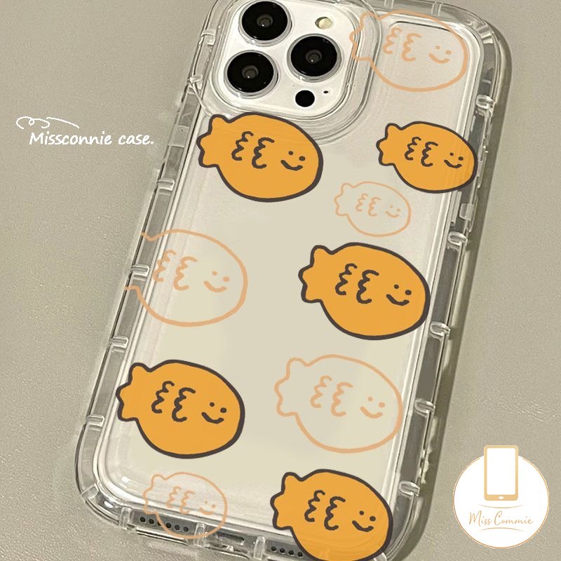 Case Untuk Redmi Note 10s 11s 8 9 11 10 10 PRO MAX Redmi 12C 10C 10A 9 9A 9T 9C NFC 10 A1 POCO F4 INS Korea Lucu Simple Kucing Ikan Shockproof Airbag Lembut Penutup Belakang