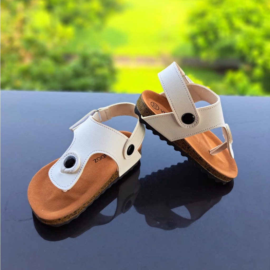 TOKOERS SP06 Sandal Puyuh Anak Unisex Motif Japit Umur 1 sampai 6 tahun - Bahan Kulit Sintesis - Anti Slip