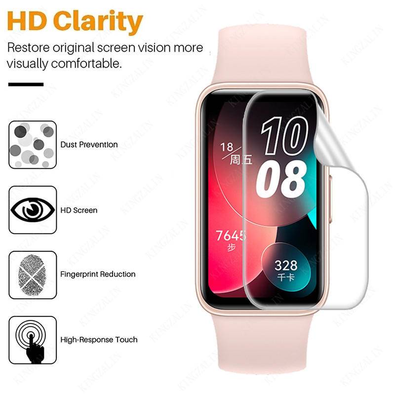 Hydrogel Film for Huawei Band8 Film Pelindung Smart Band Full Lengkung Anti blue light Pelindung Layar Untuk Huawei Band8 Bukan Kaca