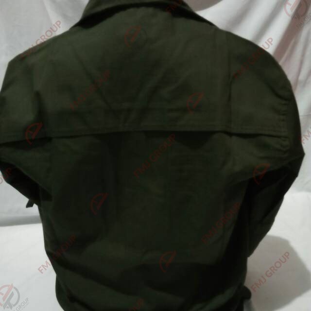 Kemeja defender green army / kemeja pdl / lapangan ripstop katun