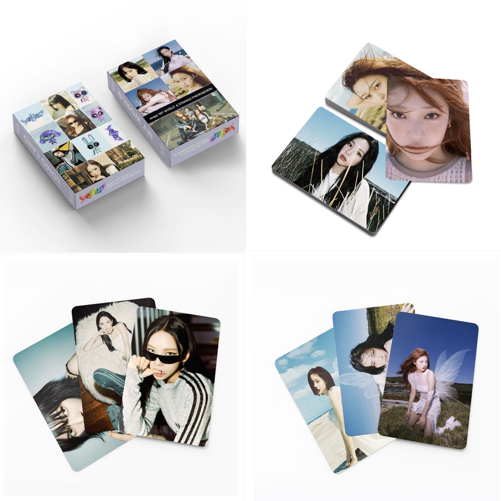 55pcs/box AESPA MY WORLD Photocards MINI 3RD ALBUM Kartu Lomo Kpop Postcards