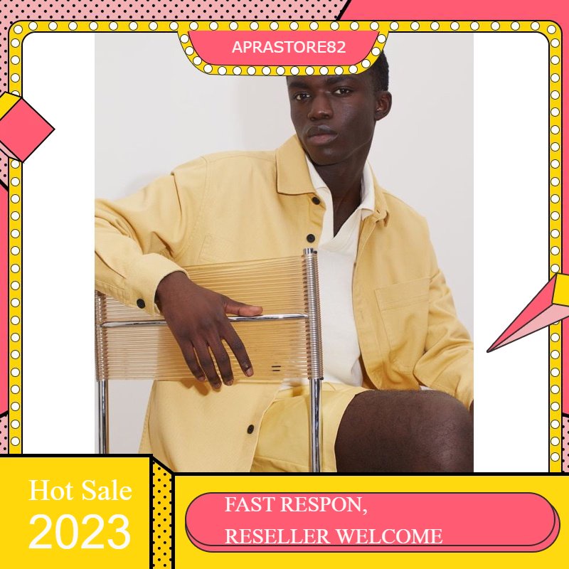 Kemeja Pria Overshirt HnM Regular Fit Denim Overshirt