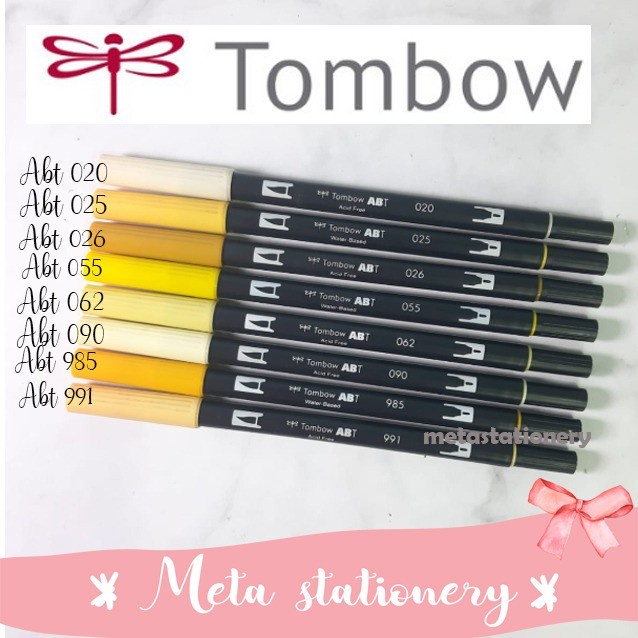 

ABT Tombow Dual Brush Pen warna Yellow Lengkap - 020 Peach