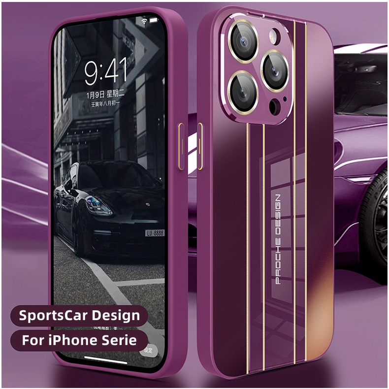 Casing Ponsel Desain Mobil Sport Mewah Untuk Iphone14 13 12 11 Pro Max 13pro 14pro Lensa Perlindungan Kamera Stylish Cover Casing iPhone