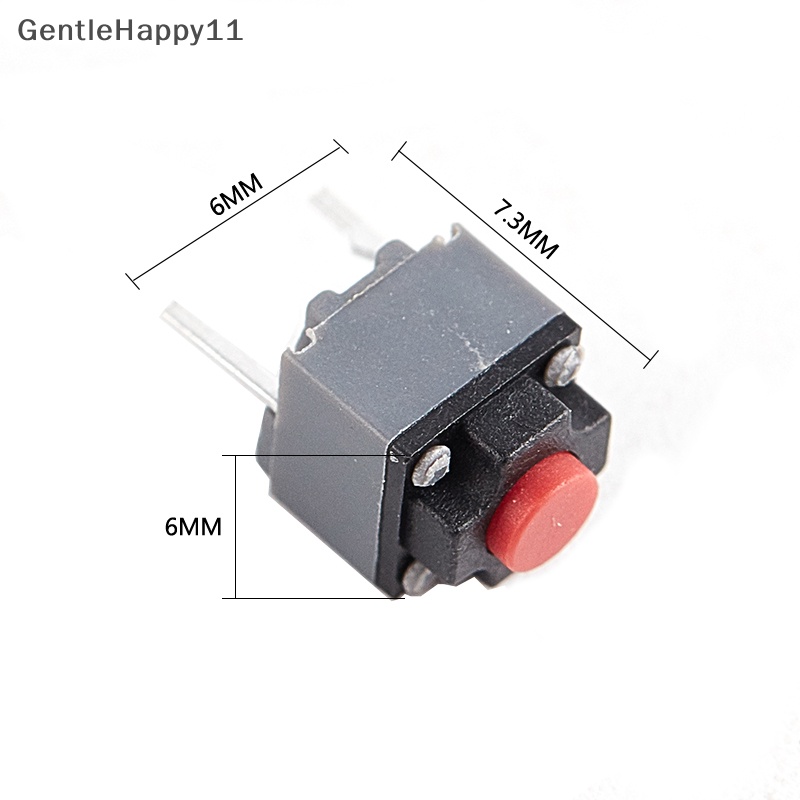 Gentlehappy 10Pcs Kailh Tombol Mute6 * 6 * 7.3 Saklar Senyap Tombol Mouse Nirkabel Micro Switch id