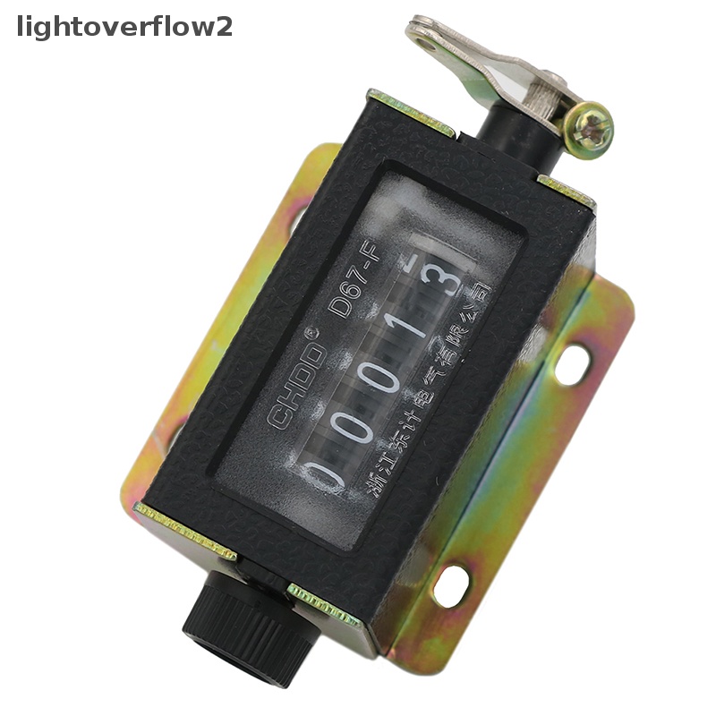 [lightoverflow2] Counter0~99999 D67-F Mekanik New 5digi Tally Klik Tangan Manual [ID]