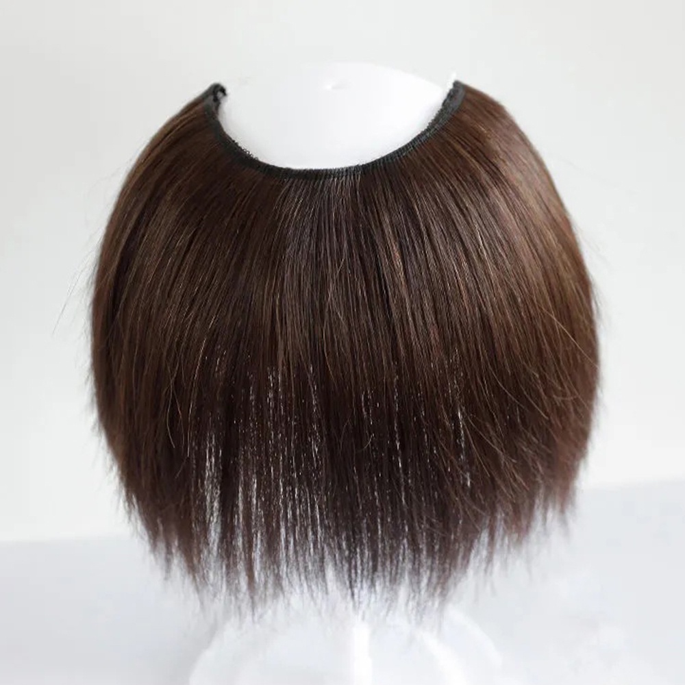 1pc Wanita Lurus U-Shaped Rambut Wig Berbulu One-Piece Mulus Meningkatkan Volume Rambut Ekstensi Rambut 20CM