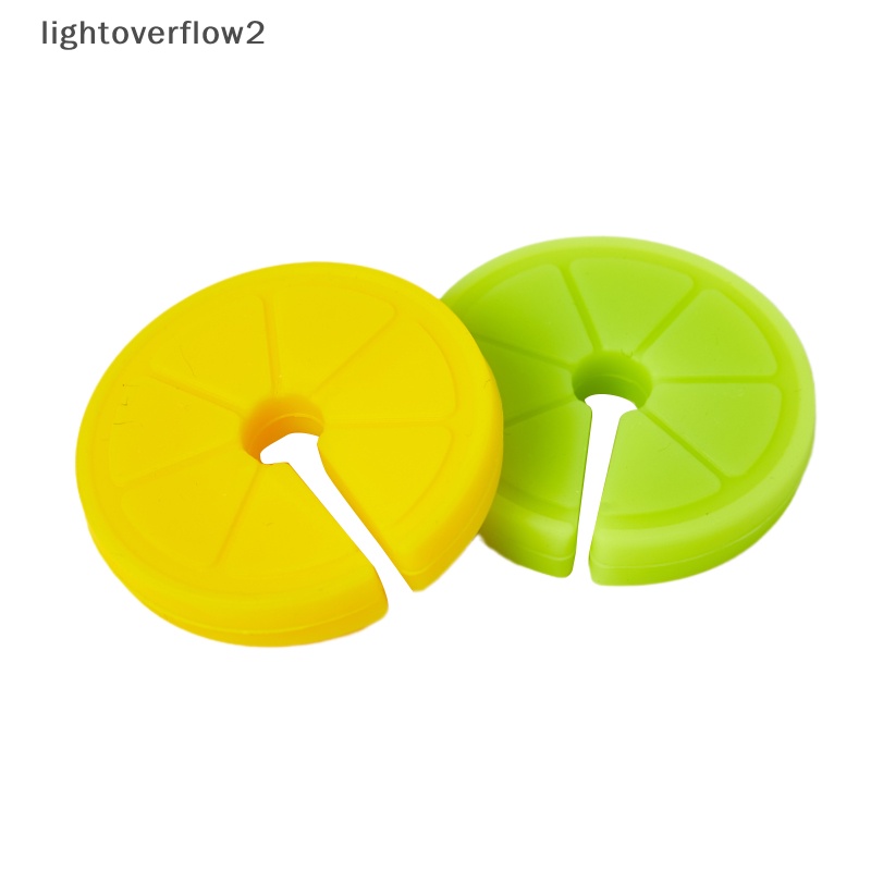 [lightoverflow2] Klip Panci Bentuk Lemon Silikon Food Grade Kreatif Alat Dapur Gadget Anti-Overflow Stoppers Penutup Panci Pengangkat Holder [ID]