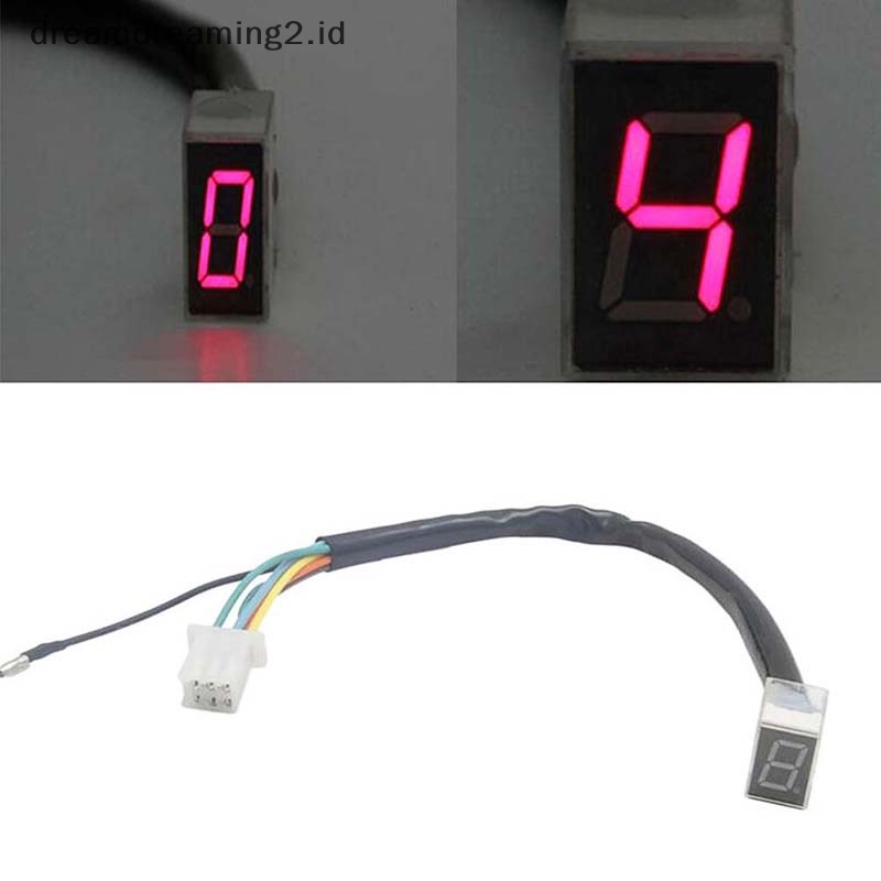 (drea) Led Universal Digital Gear Indicator Motor Display Shift Lever Sensor//