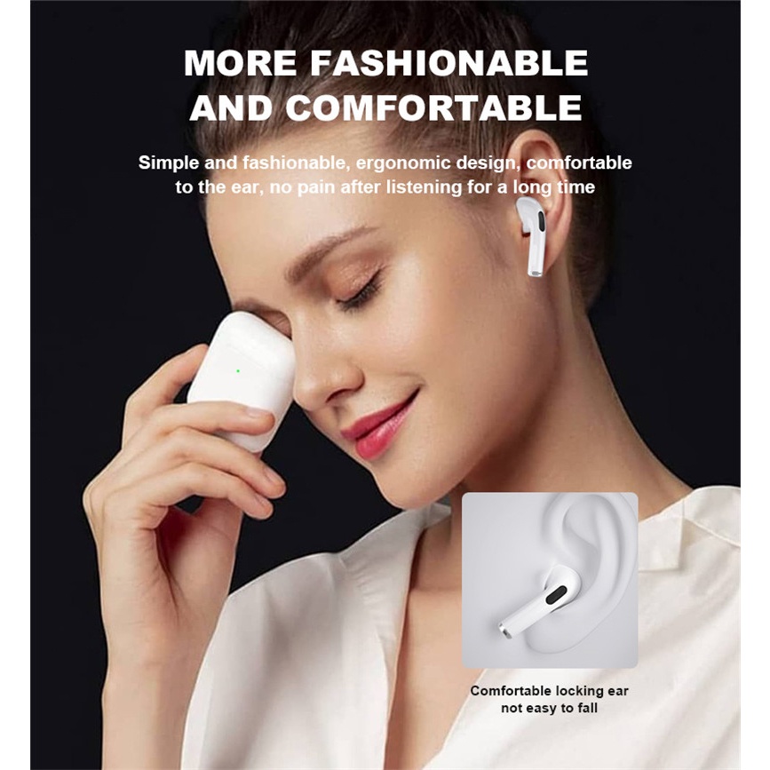 Headset Bluetooth 5.1 True Wireless Earphone 9D HiFi Stereo Sound Volume Control With Mic Headphone Bluetooth Earbuds Auto paring untuk iPhone Xiaomi Vivo Oppo Huawei Realme Nokia