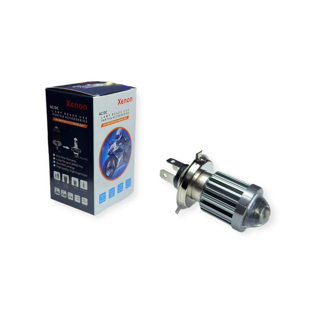 Bohlam Led Laser H4 Xenon Hi Low Super Terang Berkualitas