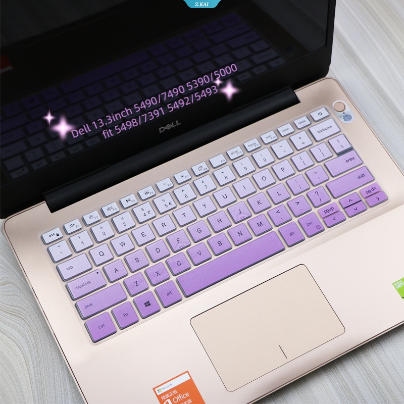 Sarung Keyboard Laptop Untuk Dell 13.3inch 5490.7490.5390/5000muat5498/7391 5492/5493 Silikon Lembut Dan Nyaman Pelindung Kulit Film TPU Transparan Film Silicone Cover [ZK]