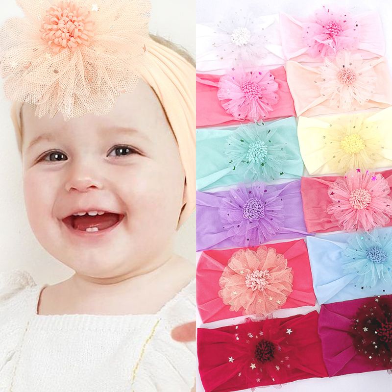 (Pimenova) bandana bunga besar bandana anak bando anak baby headband
