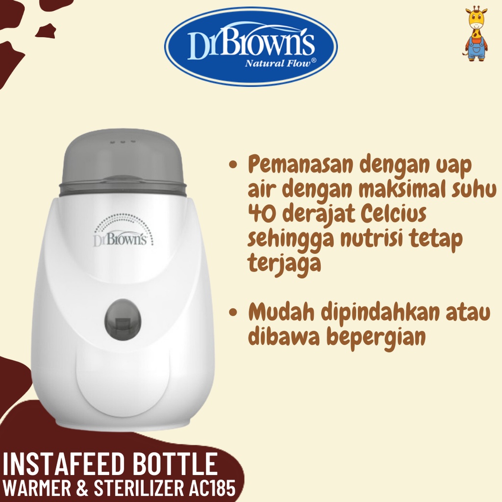 Dr. Brown's InstaFeed Bottle Warmer &amp; Sterilizer - Penghangat Susu / AC185