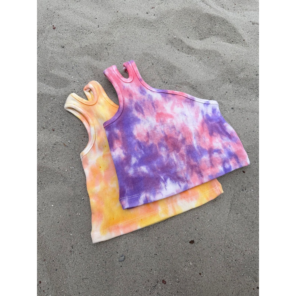 ATASAN CROP TIEDYE ANAK PEREMPUAN // MOIR TANK TOP