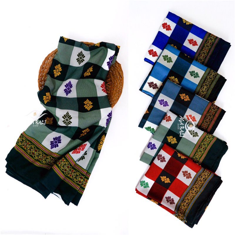 Promo  Sarung / Udeng Bali Motif Kotak Kotak