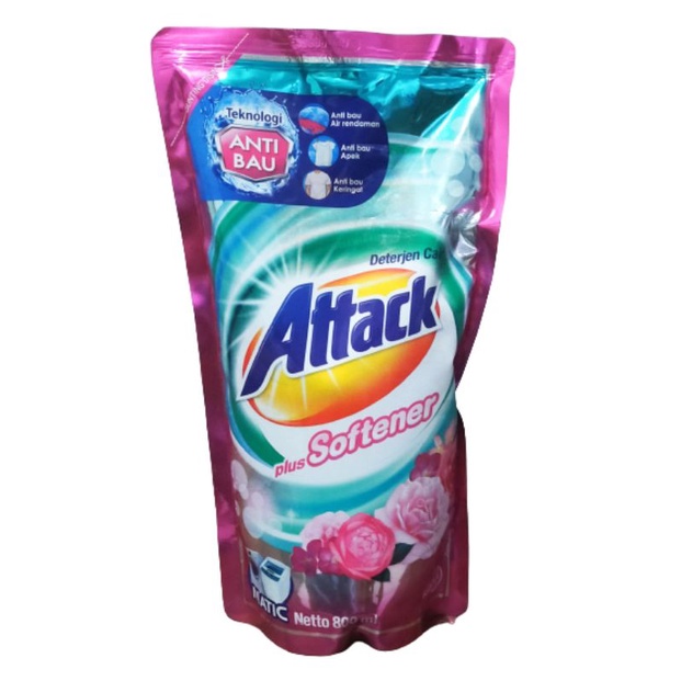 Attack plus Softener cair matic detergen cair 800ml