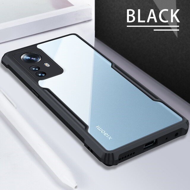 Case Xiaomi 12 lite shockproof fusion armor transparan bening murah