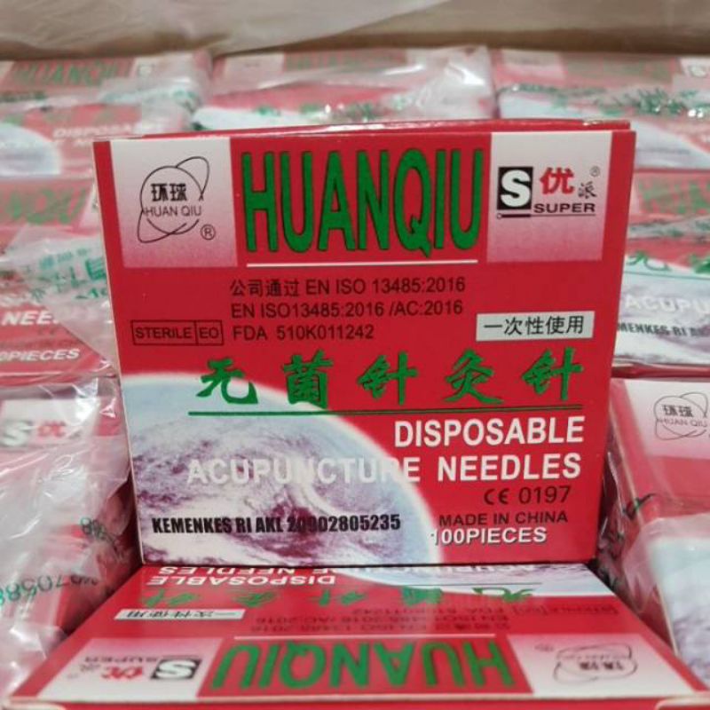 Jarum Akupuntur Huanqiu 0.5 Cun, 1 cun, 1.5 cun, 2 cun