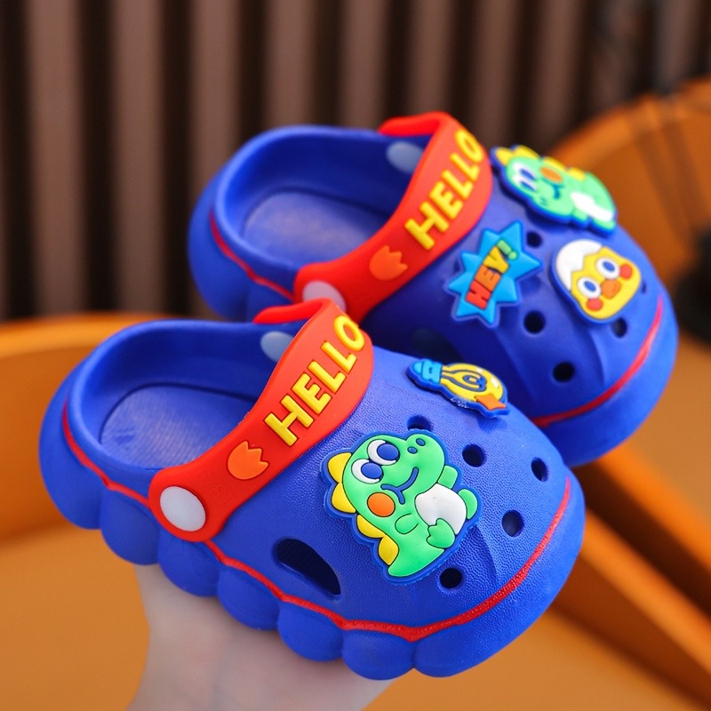 Minipetite SH2312 Sendal bapao anak sandal anak dino sepatu sendal laki laki bahan karet empuk size 18-30 untuk usia 1-6 tahun