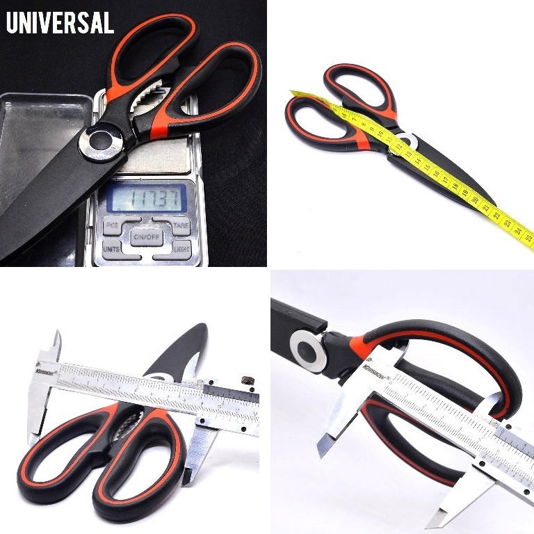 

GUNTING JUMBO + TUTUP terbaik di dunia multifungsi stainless steel besar daging sayur kabel kacang pembuka botol