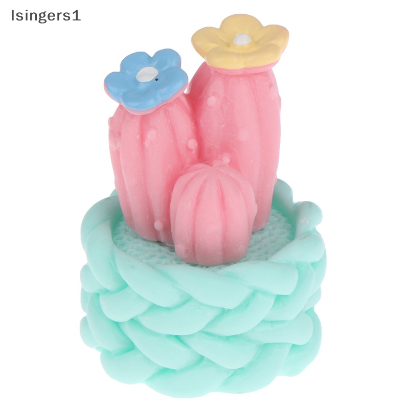 [lsingers1] 1pc Resin Mobil Kaktus Pot Kelinci Ornamen Aksesoris Konsol Pusat Otomatis Butik