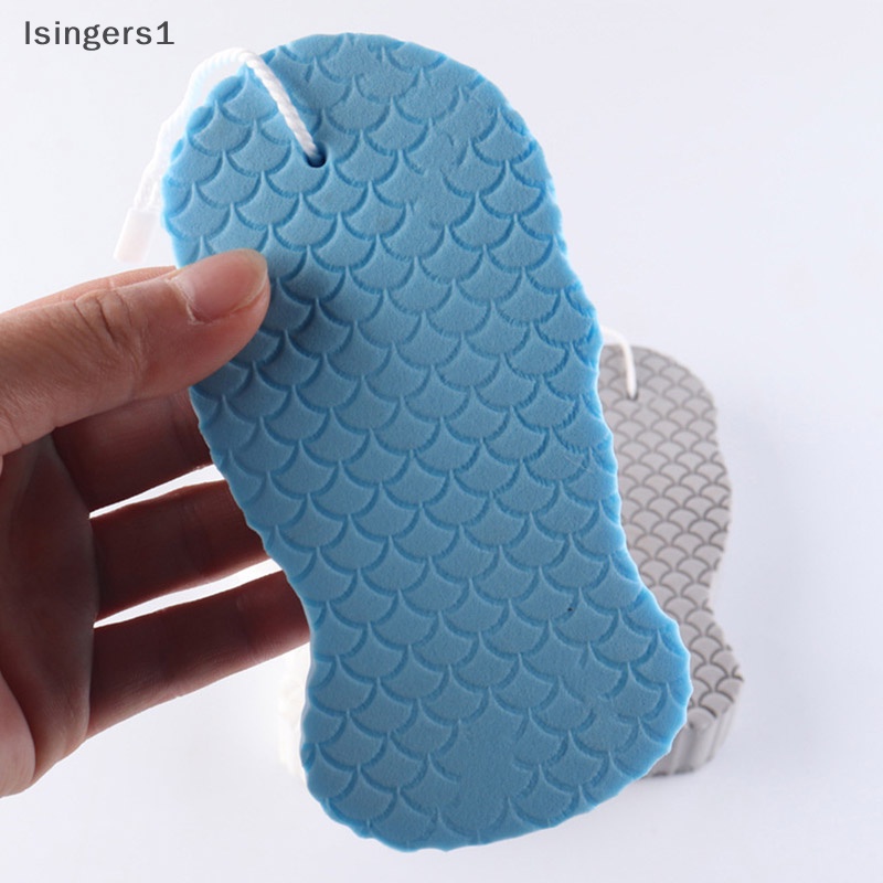 [lsingers1] Spons Lembut Body Scrubber Mandi Exfoliag Scrub Sponge Shower Brush Cleaner Butik