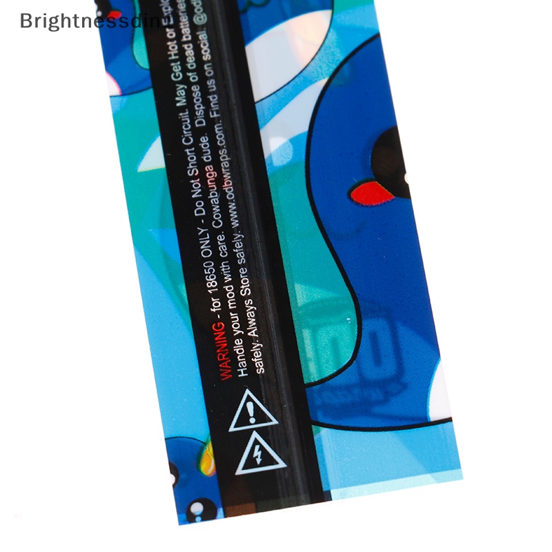 [Brightnessdin1] 5pcs Pack 18650bungkus21700stiker Lithium Heat Shrink Insualtor Sleeves Boutique