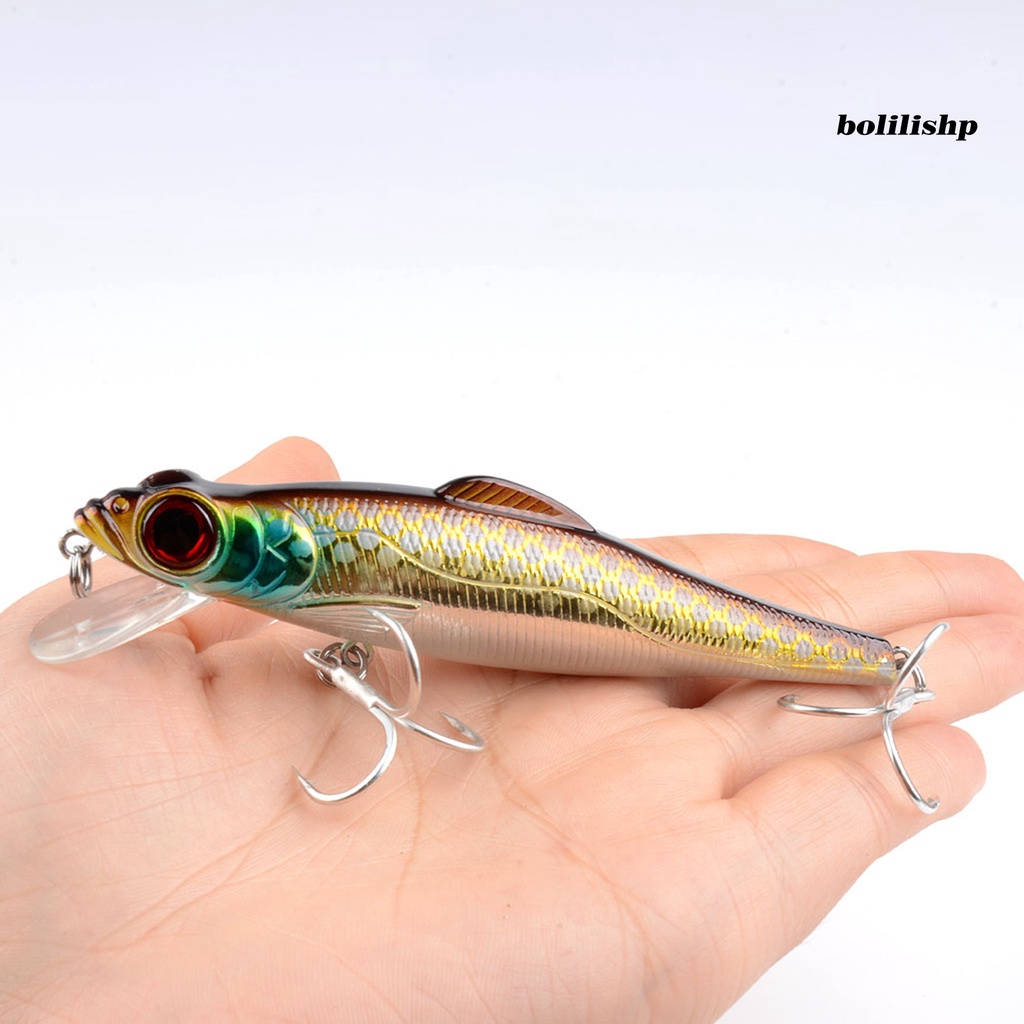 Bo-17g Umpan Pancing Keras Tenggelam Kait Stainless Bentuk Hidup Instalasi Mudah Pengerjaan Halus Umpan Simulasi Crankbait Bentuk Hidup 3D Mata Realistuc Umpan Ikan