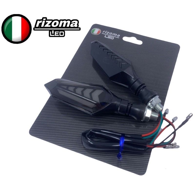 Lampu Sen LED Sein Running Rizoma L01-DD94 Model Panah 2 Sisi Buat Vixion ,Cb150r ,R15 ,Cbr150r ,Gsx ,Aerox ,Vario150 ,Xabre Dan Motor Lainnya Universal PANCA