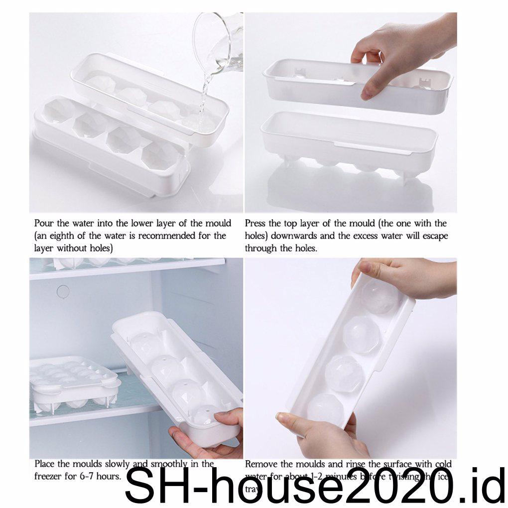 4/15/ -Cavity Ice Cube Tray Silicone Round Ice Ball Mold Maker Rumah Tangga Non/ -stick DIY Cetakan Untuk Minuman Cocktail