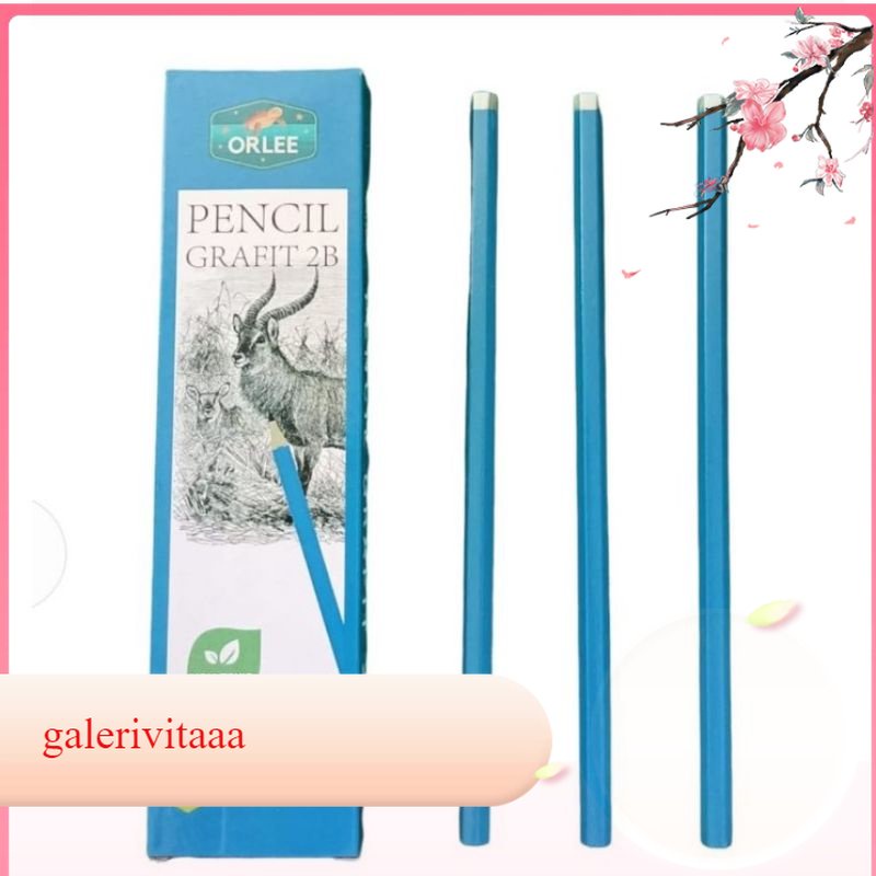 Pensil 2B Computer / Pensil Orlee Selusin Isi 12 Pcs