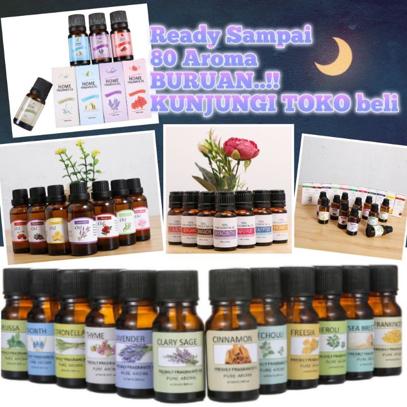 ESSENTIAL OIL FRAGANCE OIL PENGHARUM RUANG PEWANGI RUANGAN AROMATERAPI AROMATHERAPY ESSENTIAL OIL / OIL DISFUSER / OIL AROMA RUANGAN