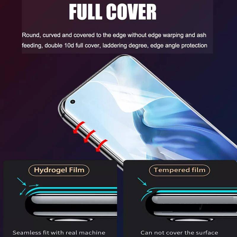 2pcs Film Hidrogel Bening Untuk OPPO Realme X9 X50 X7 X2 Pro Player SuperZoom Anti Cahaya Biru Pelindung Layar Cover Film Untuk Realme X XT X7 Max X7 Pro Ultra