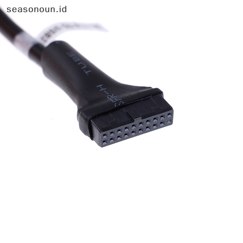 Seasonoun usb 3.0 20pin header motherboard Ke usb 2.0 9pin adapter converter Kabel.