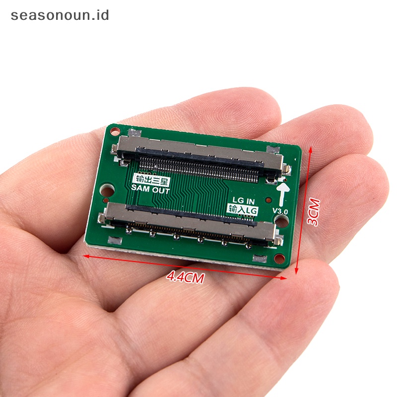 Seasonoun FHD LVDS LVDS 51pin SAM turn LG Connector Adapter Board Kiri Kanan Ganti.