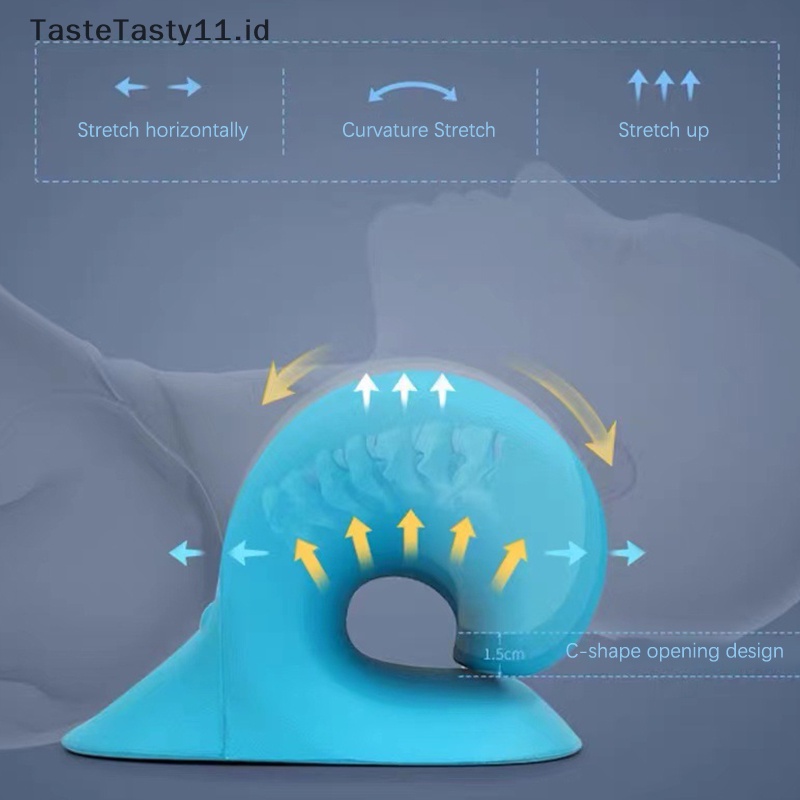 Tastetasty Neck Shoulder Stretcher Relr Cervical Chiropractic Traction Device Pillow.