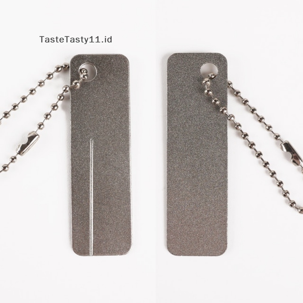 Tastetasty Alat Pengasah Kail Pancing Kail Ikan Batu Diamond Portable Tajam Whet.