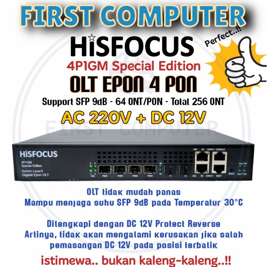 HiSFOCUS 4P1GM Special Edition Power AC + DC [ Hioso 7304 4P ]