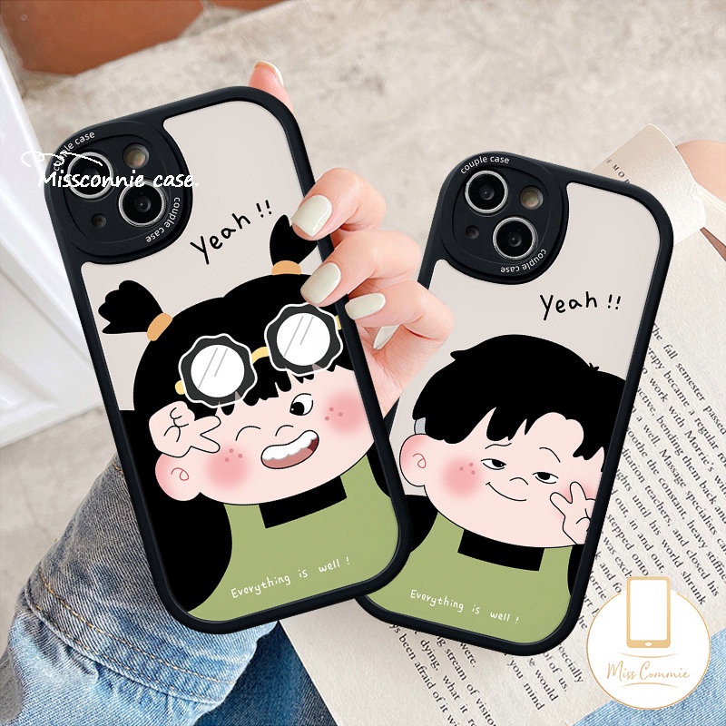 Casing Pasangan Lucu Untuk Infinix Smart5 6 Hot 10T 11 10 Lite 10s 11s Hot 10 10s 11 10T 11s 9main Infinix Note8 Kartun Lucu Chubby Cowok Cewek Lovers Soft Silicon Case Cover