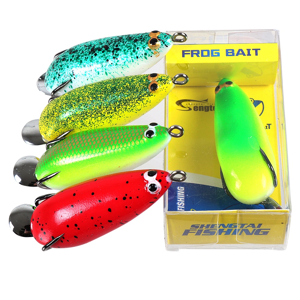 Umpan Pancing Katak 6cm/10g Soft Frog Lure Umpan Pancing Kodok Kecil Lembut Casting Mini Thunder Frog Lure Bait