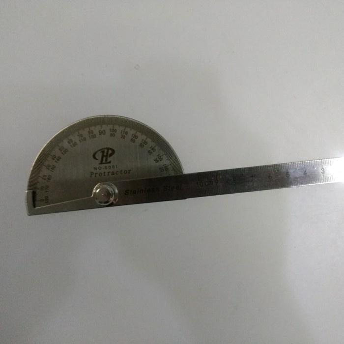 

Protactor busur derajat stainless alat ukur sudut penggaris sudut