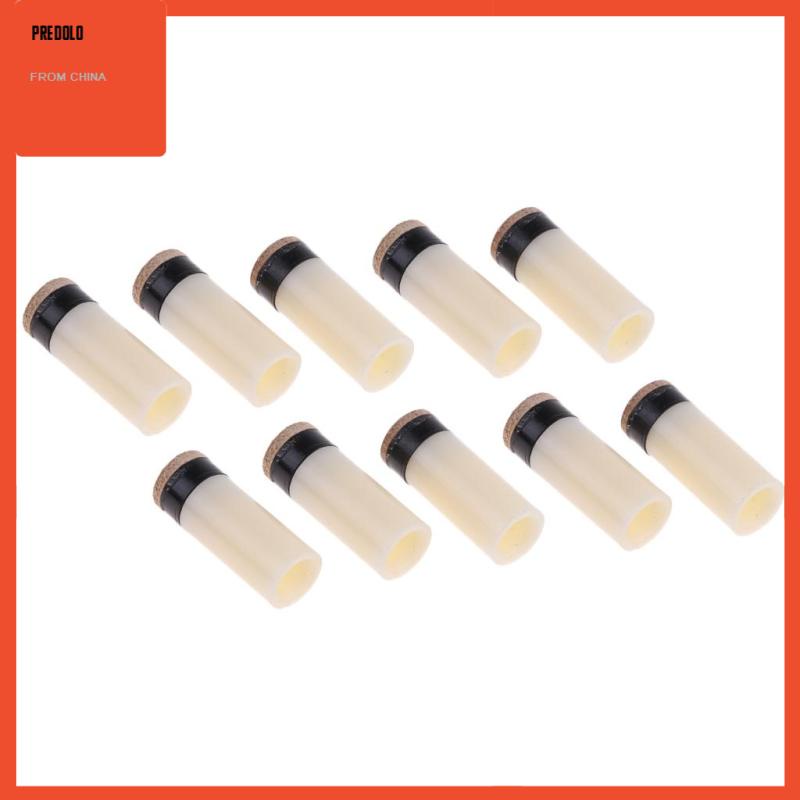 [Predolo] 10hitungan Slip On Pool Cue Tips Billiard Cue Hard Tips 10mm