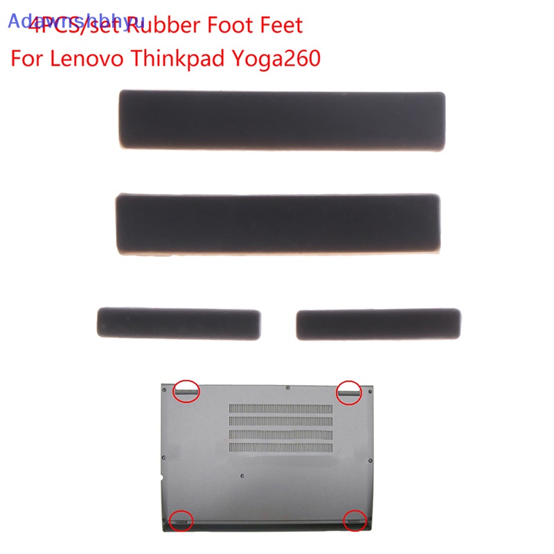 Adhyu 4Pcs Pad Kaki Karet Untuk Lenovo Thinkpad Yoga260 Bottom Base Cover Pengganti ID