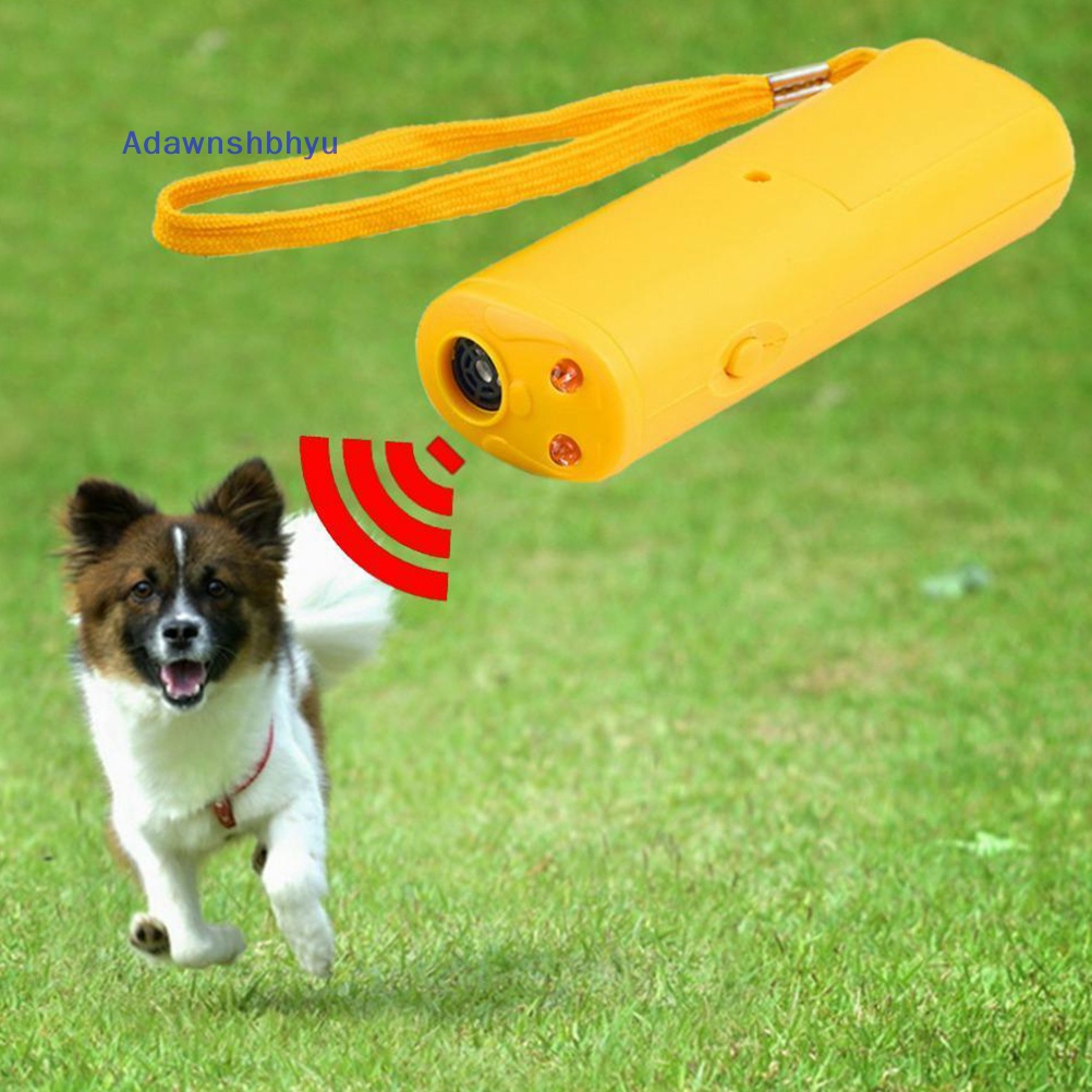 Adhyu Ultrasonic Anti Kulit Berhenti Menggonggong Anjing Latihan Repeller Control Trainer Device ID Berguna